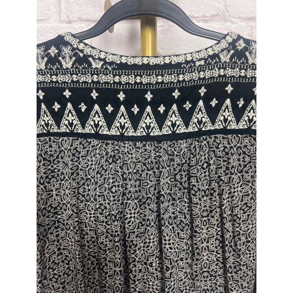 Lucky Brand Printed Women Long Sleeve Blouse - Picture 5 of 6